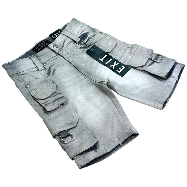 Grey Cargo Kids Jorts