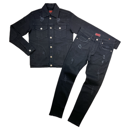 "Midnight" Mens Denim Jacket Set