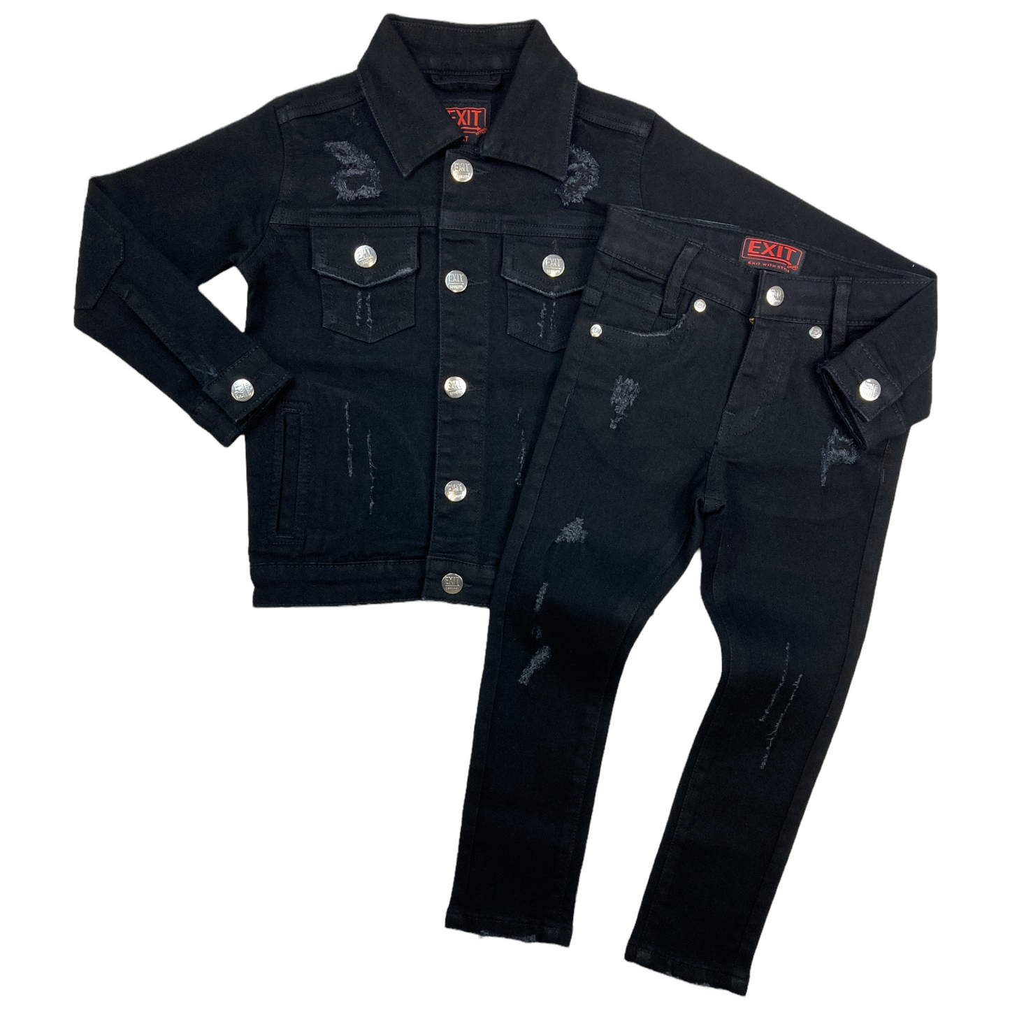 "Midnight" Kids Denim Jacket Set