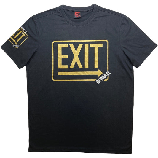 Essential Mens Tee Black/Gold