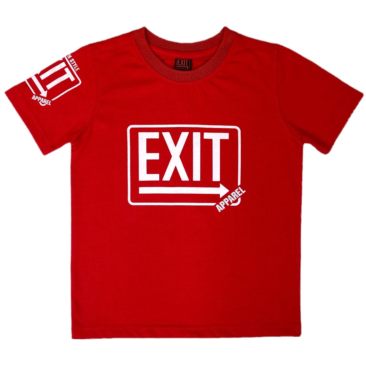 Essential Kids Tee Red/White