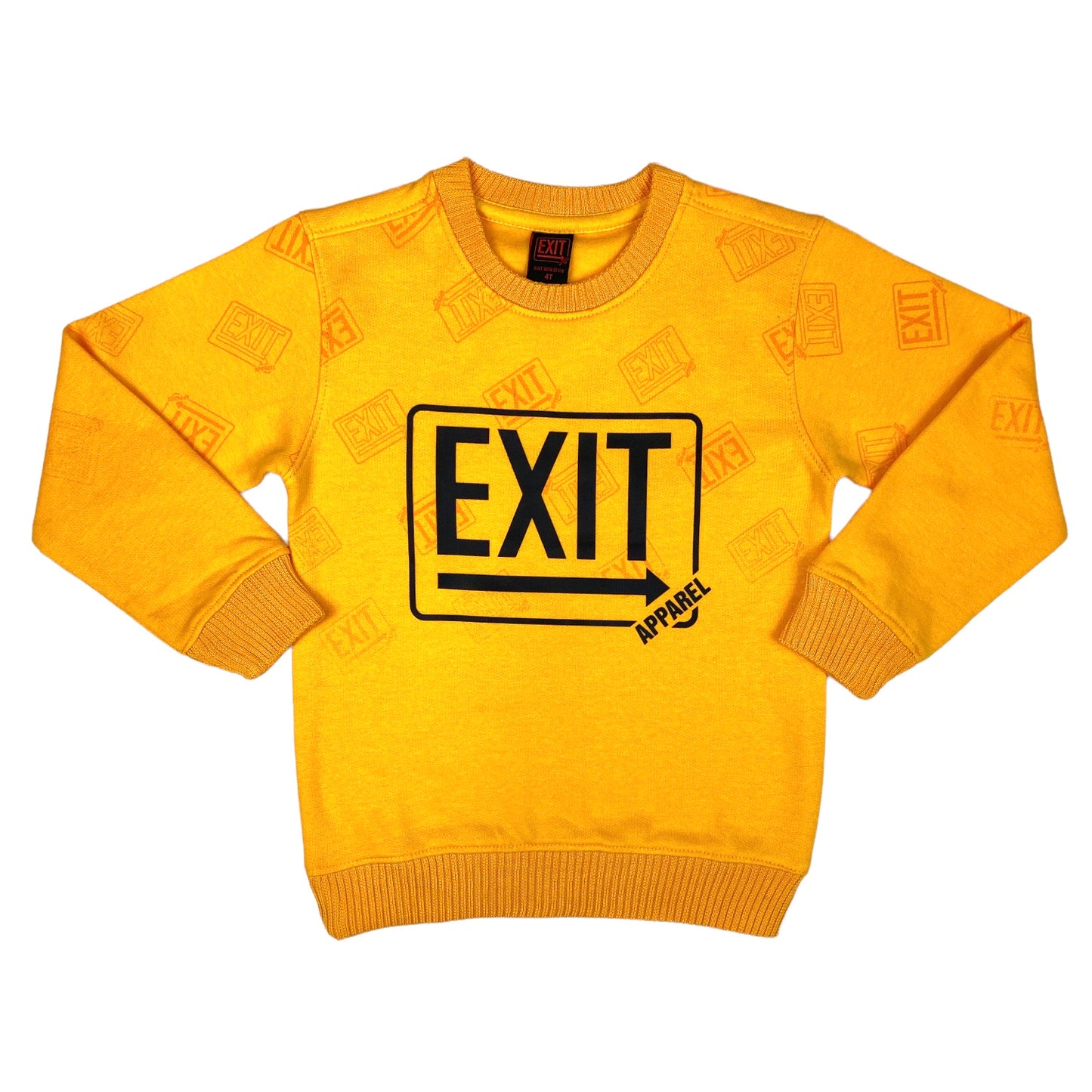 Essential Kids Fleece Sweatshirt Yellow/Black